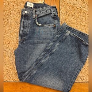 Citizens Of Humanity Dark Blue Straight Leg Jeans